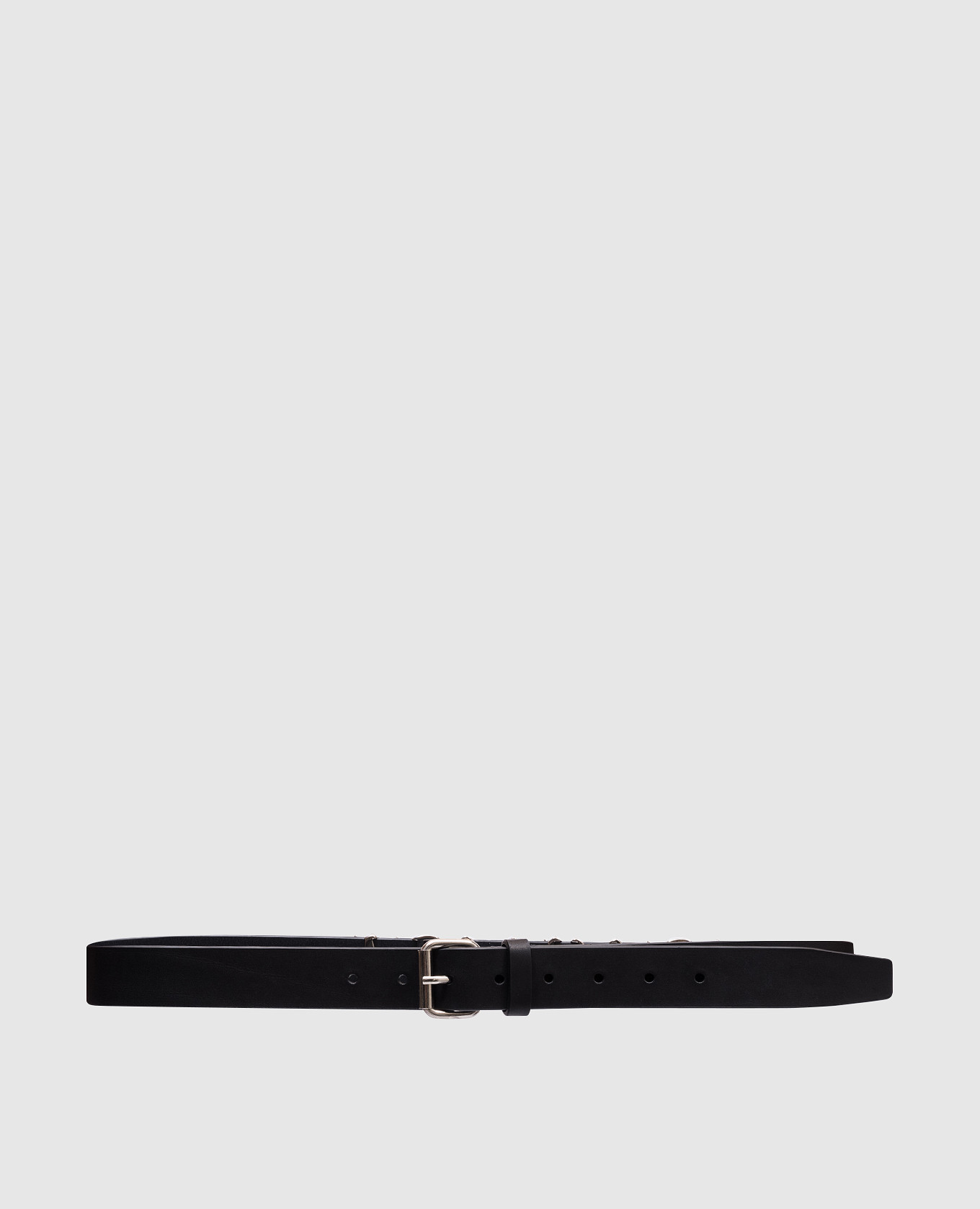 

Black leather strap with textured logo Vetements