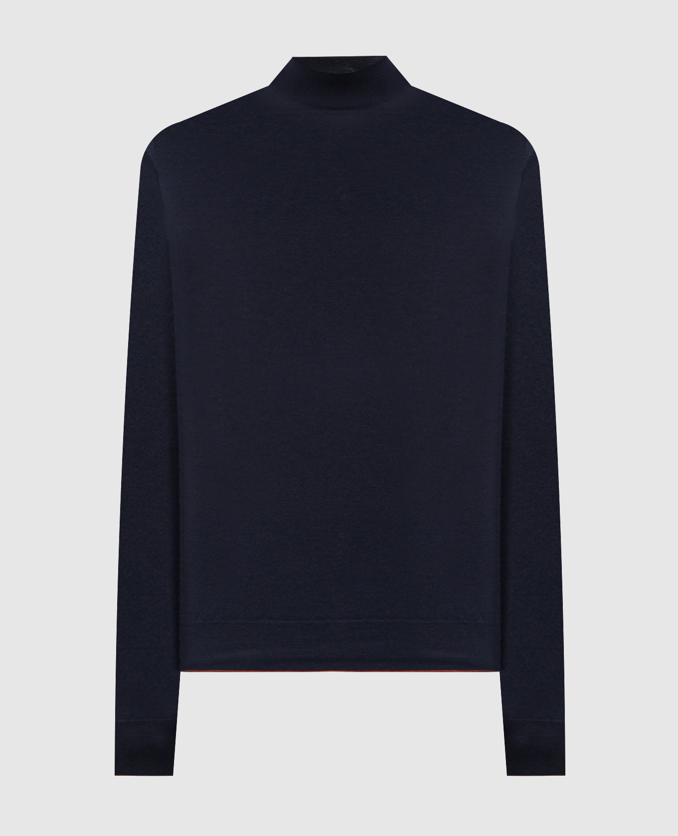 

Blue wool, silk and cashmere jumper with logo pattern Stefano Ricci