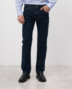 Florentino Blue jeans with logo patch 900538990743