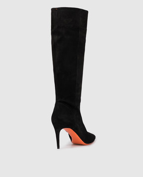 Santoni Black suede boots WSID71836HI2SAEA