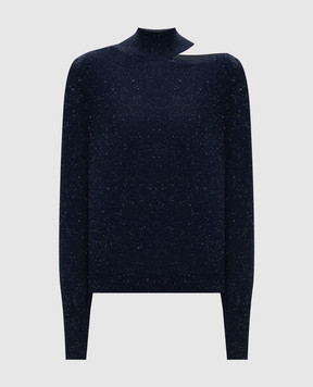 Peserico Blue wool golf with lurex E99019F1409771