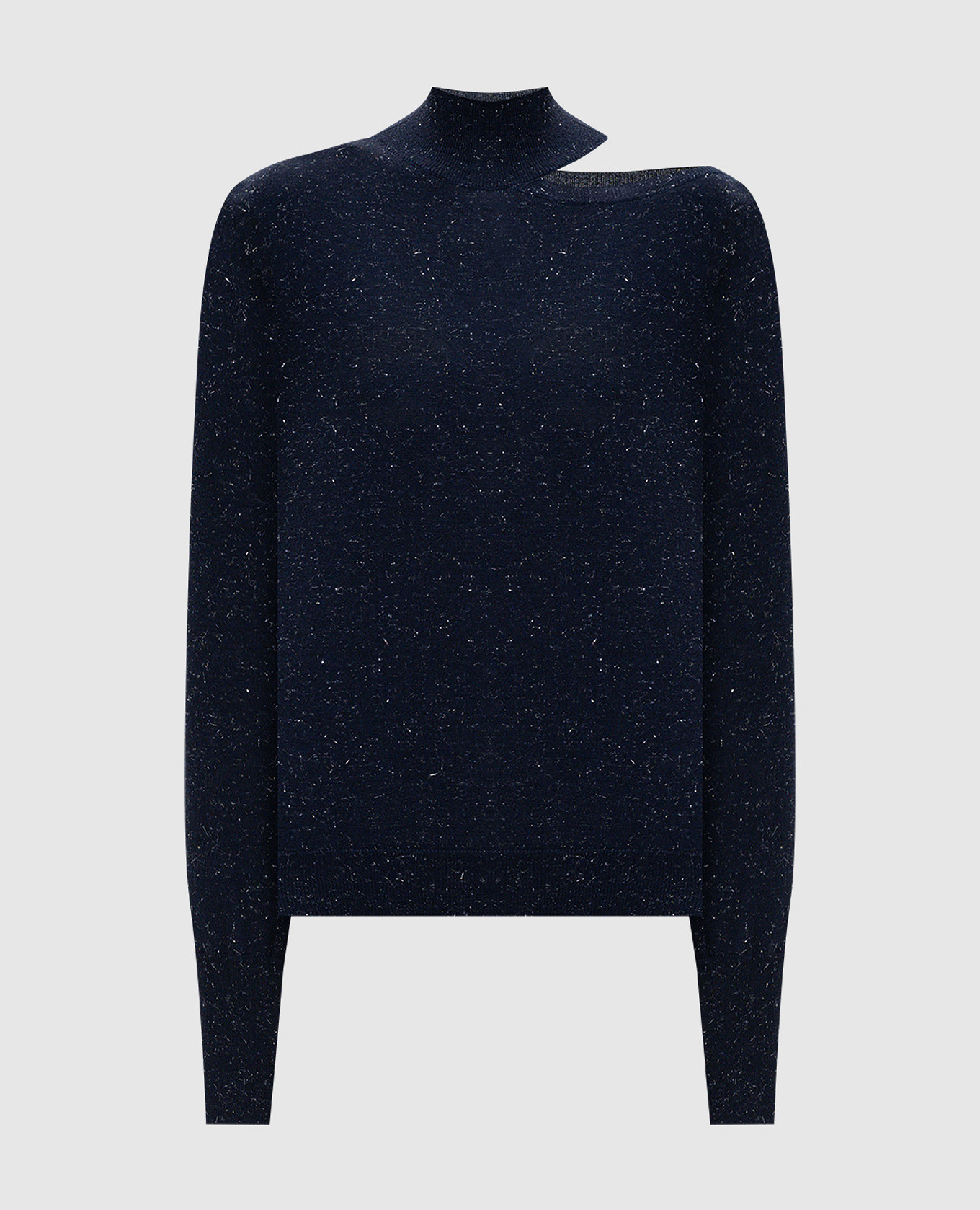 Blue wool golf with lurex Peserico