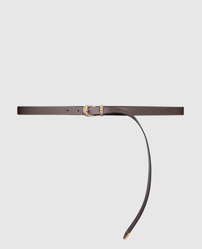 Dondup Brown leather belt WC316PL0606DXXX