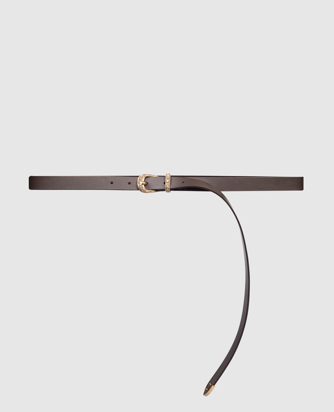 Brown leather belt Dondup
