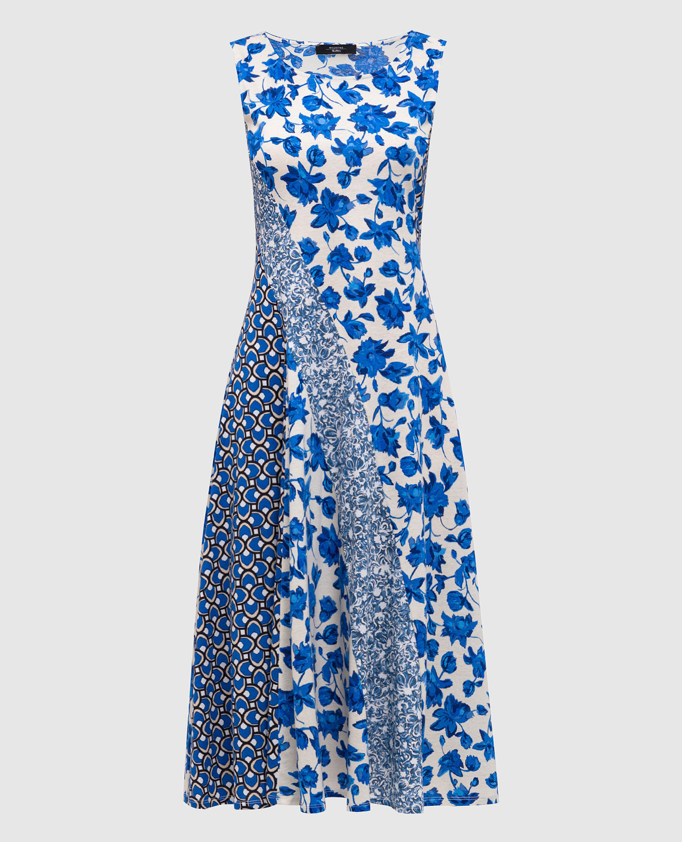 Blue CUBANO midi dress with print Max Mara Weekend