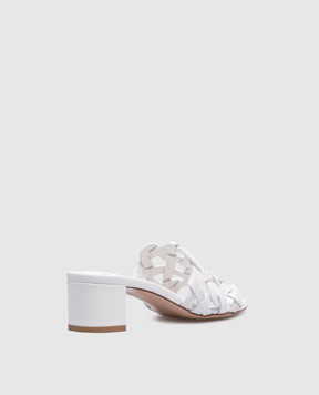 Gianvito Rossi White leather AMALFI mules G1002545RIC