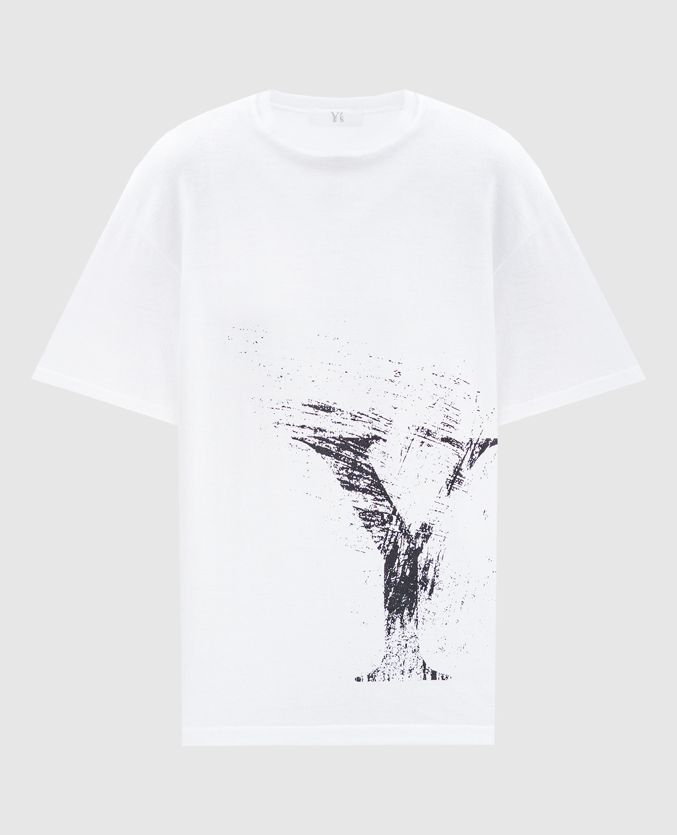

White t-shirt with logo print Y`S Yamamoto, Белый