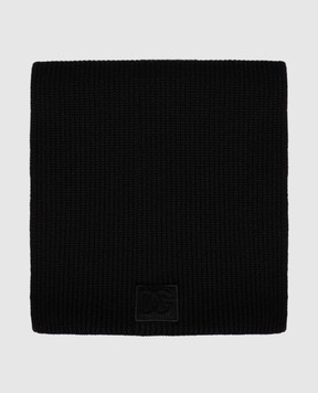 Dolce&Gabbana Black wool scarf GX13KZJDVCI