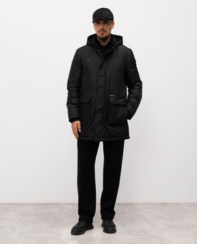 Stefano Ricci Black silk down jacket MDJ53001425426