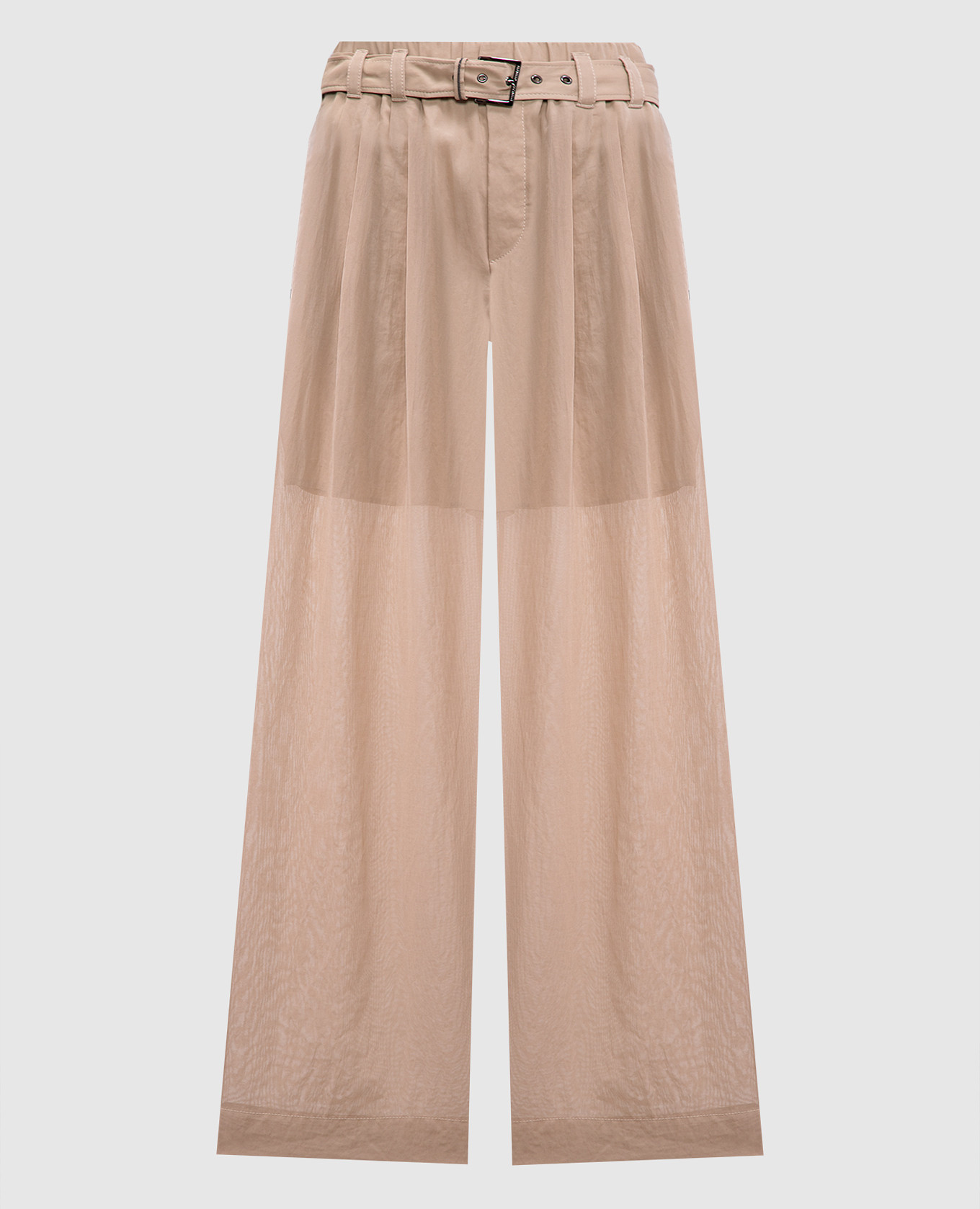 

Beige pants with a monil chain Brunello Cucinelli