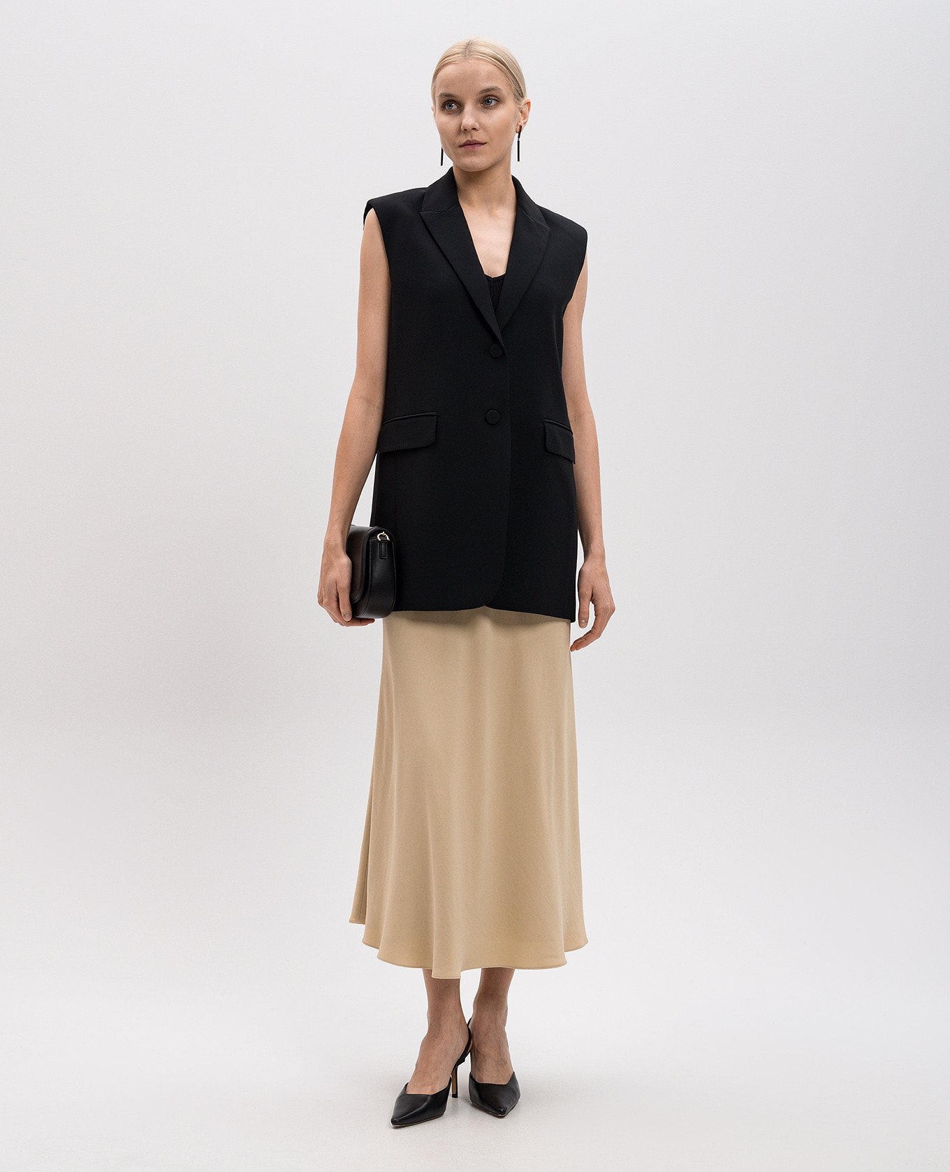 

Black vest with logo Agnona