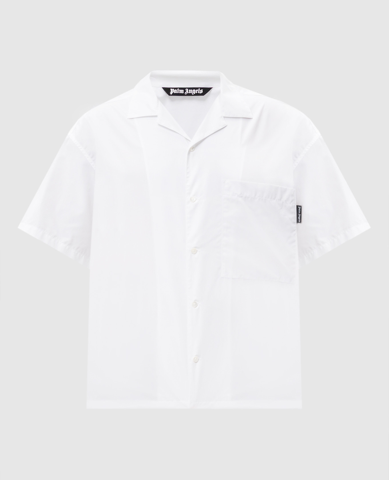 Palm Angels White shirt with contrasting logo print