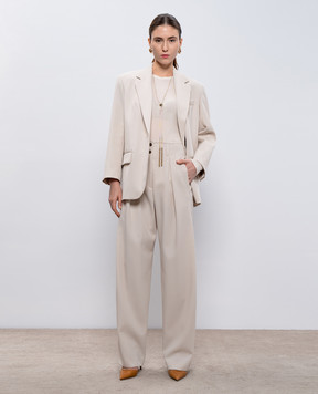 Max Mara Weekend Beige pants with wool DINGEY