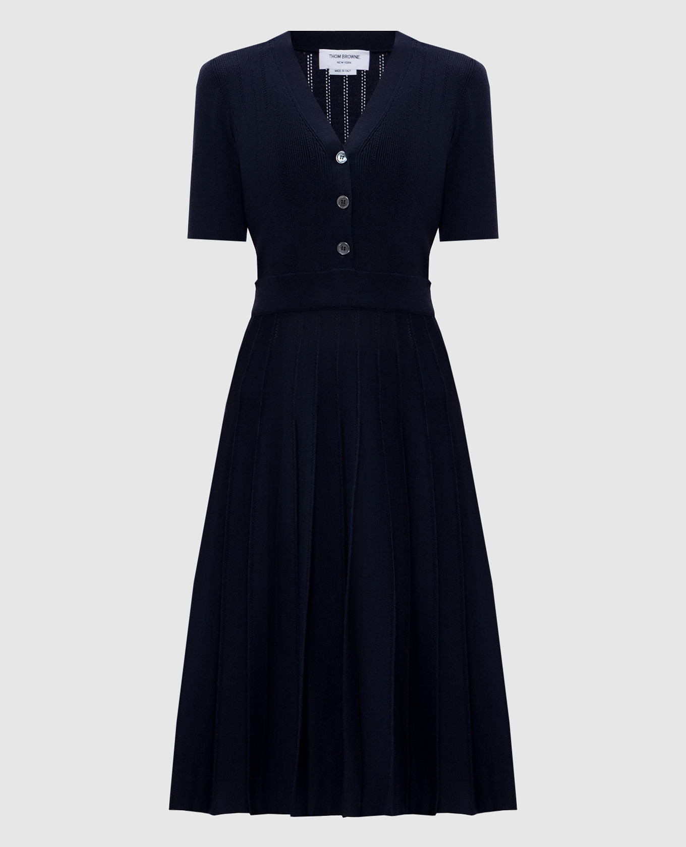 Blue wool and silk dress Thom Browne