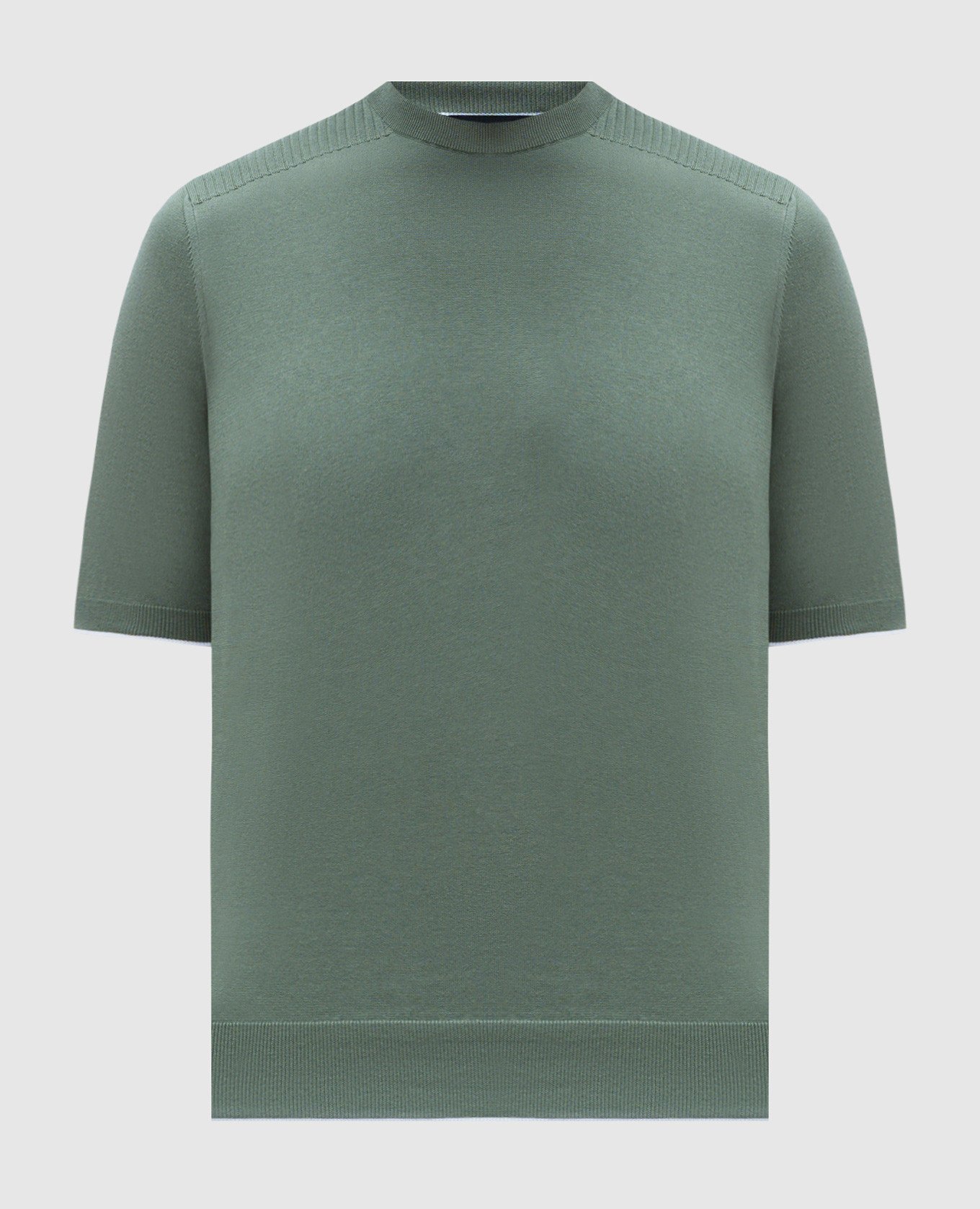 

Green T-shirt with monogram logo Stefano Ricci