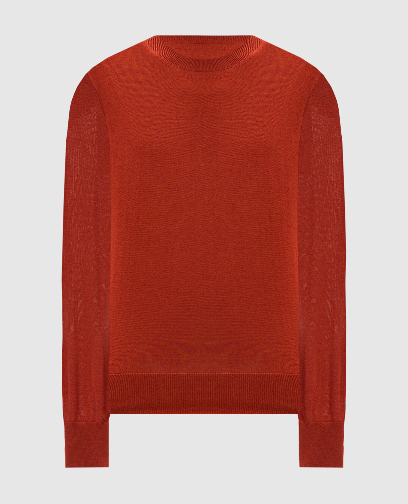 Red jumper made of cashmere and silk Agnona