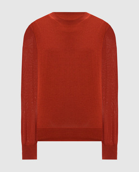Agnona Red jumper made of cashmere and silk K1020384J180F