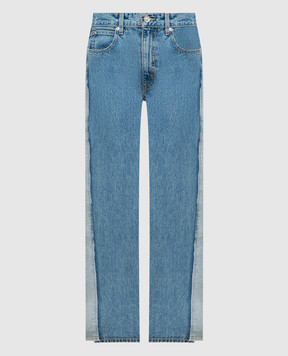 SLVRLAKE Re-work blue jeans with a reverse effect LRWJ707RSWRV