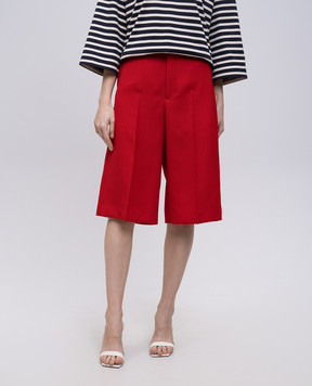 Ami Paris Red wool Bermuda shorts FSO509WV0068