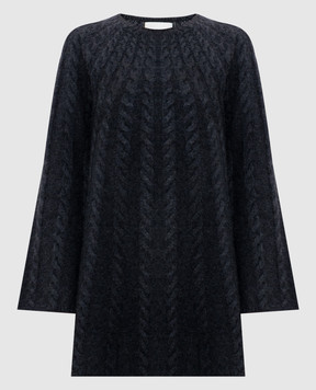 Lou Lou Studio BLASSE gray cashmere dress with textured pattern BLASSE
