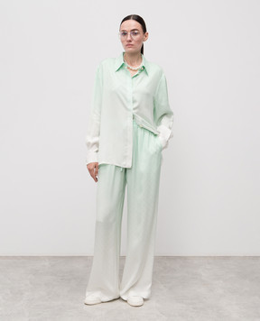 Casablanca White pants with gradient effect WPF25TR34001