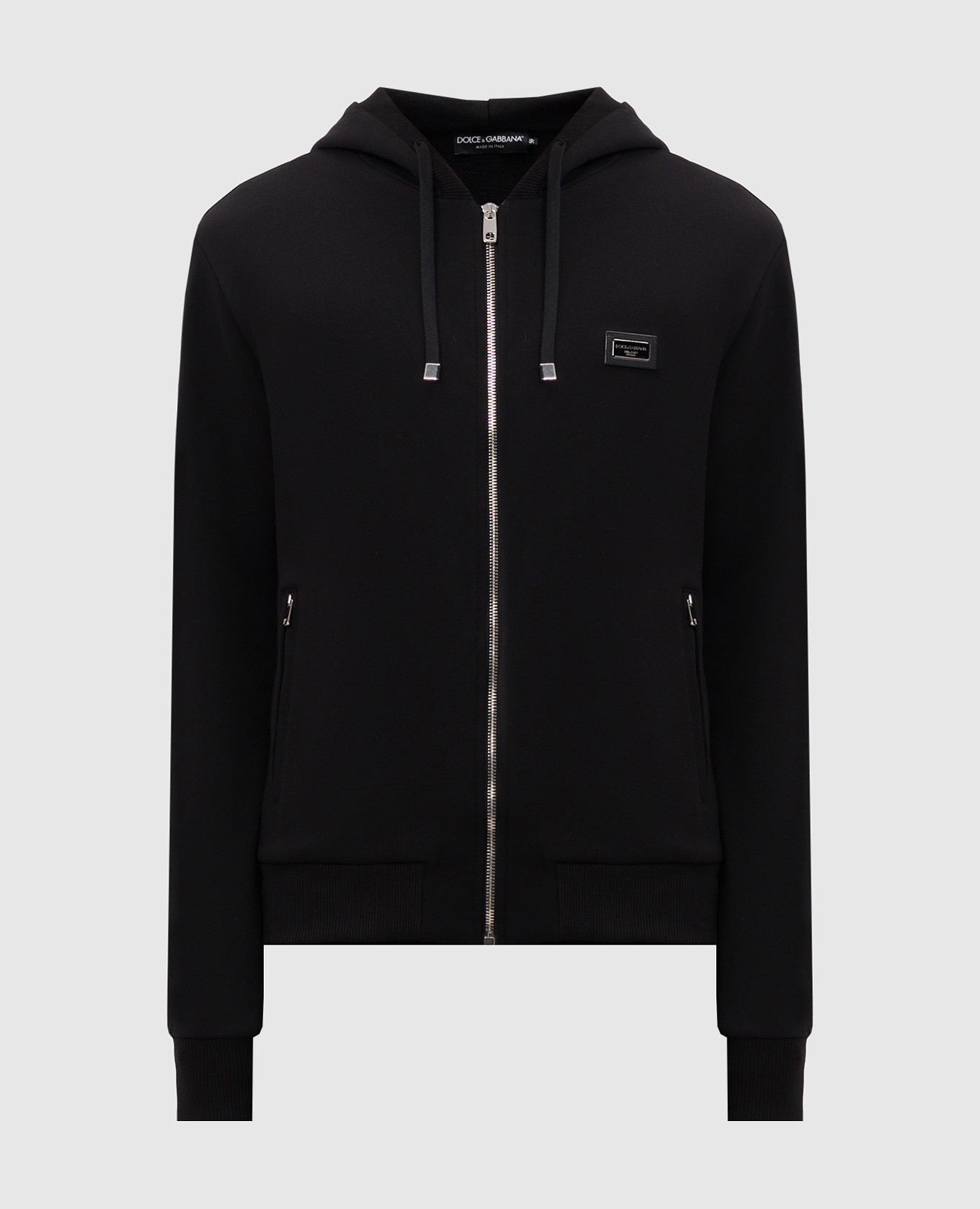 Black sports jacket with logo dolce&gabbana