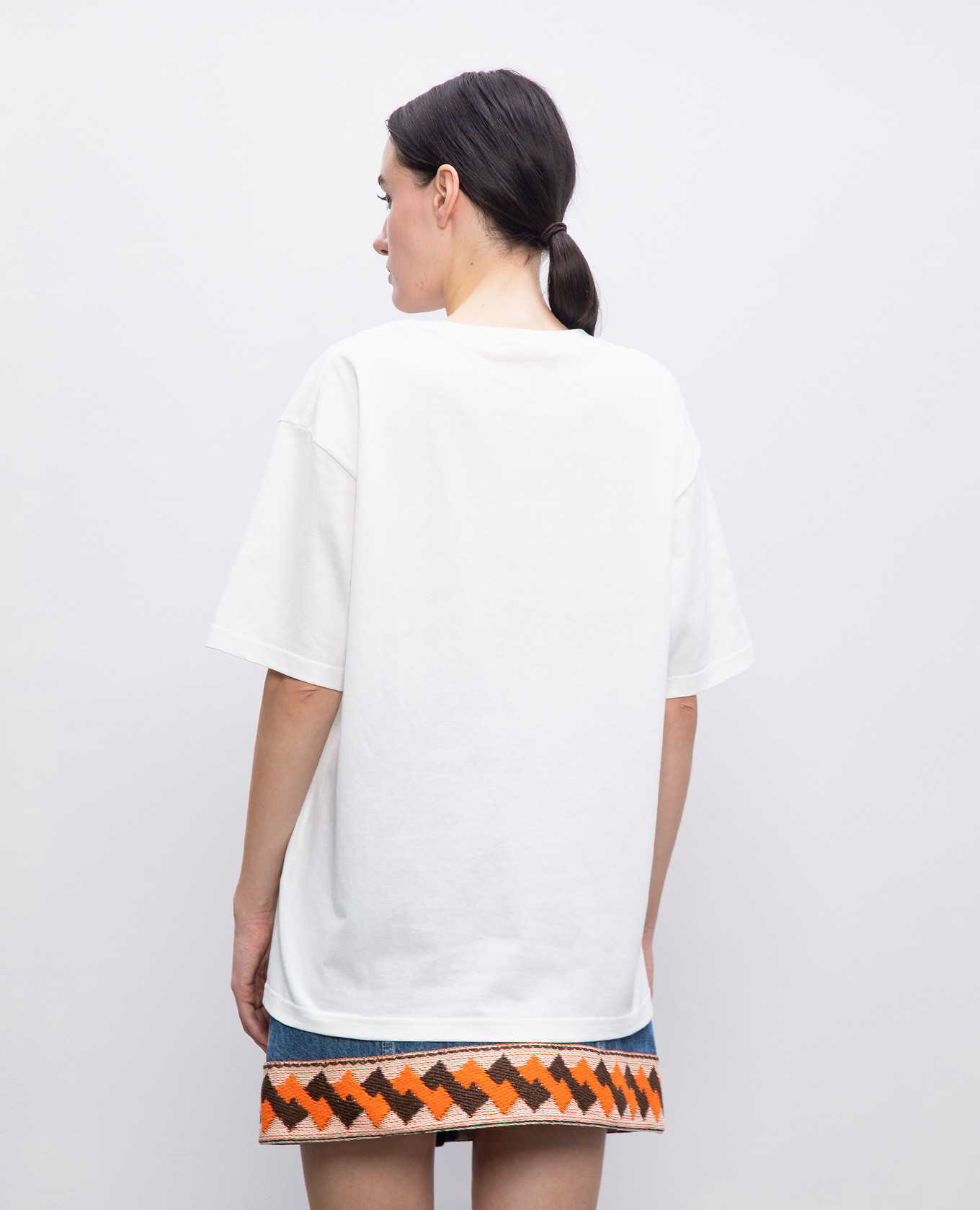 White T-shirt with CHEZ VALENTINO print Valentino 4