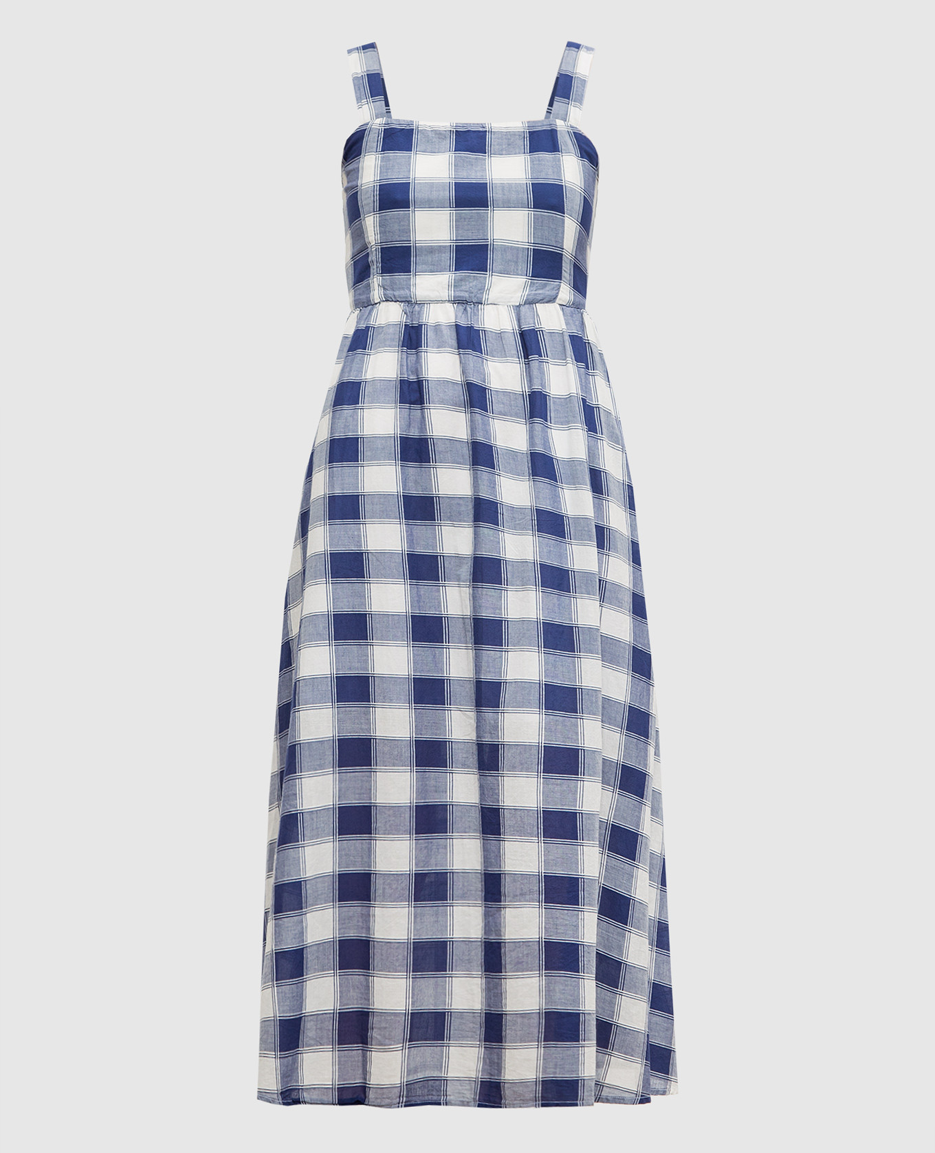 

Blue check midi dress Woolrich