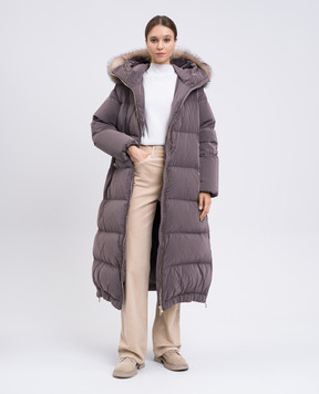 MooRER Magda brown down jacket MAGDAOS
