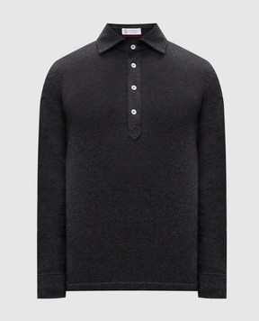 Brunello Cucinelli Gray cashmere polo shirt M22203105