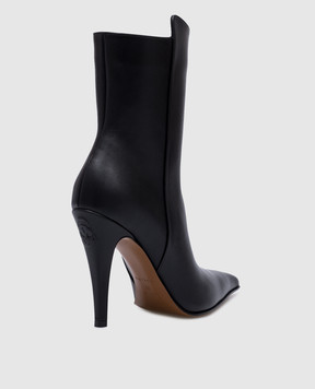 Alexander McQueen Birdee black leather ankle boots 808127WHABP