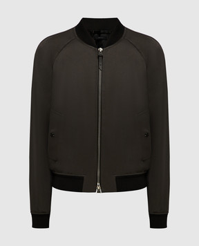Tom Ford Khaki bomber jacket OBS028FMA003S24