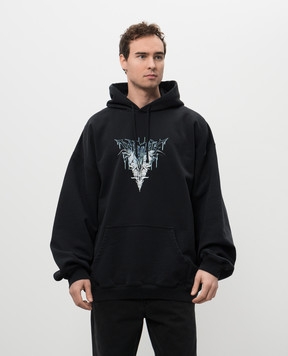 Vetements Blue hoodie with logo UA66HD740B