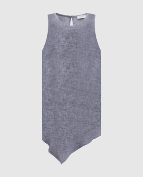 Peserico Gray linen top S0802002600