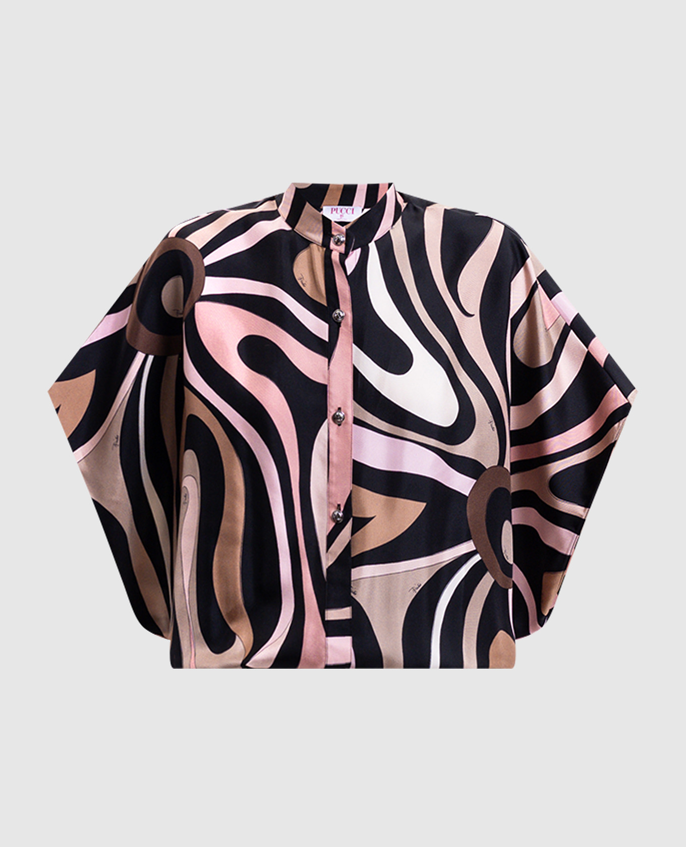 Dress with silk in a branded print PUCCI