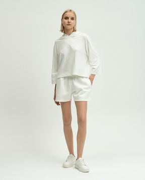 AUTRY White shorts with logo A23ISHIW410W