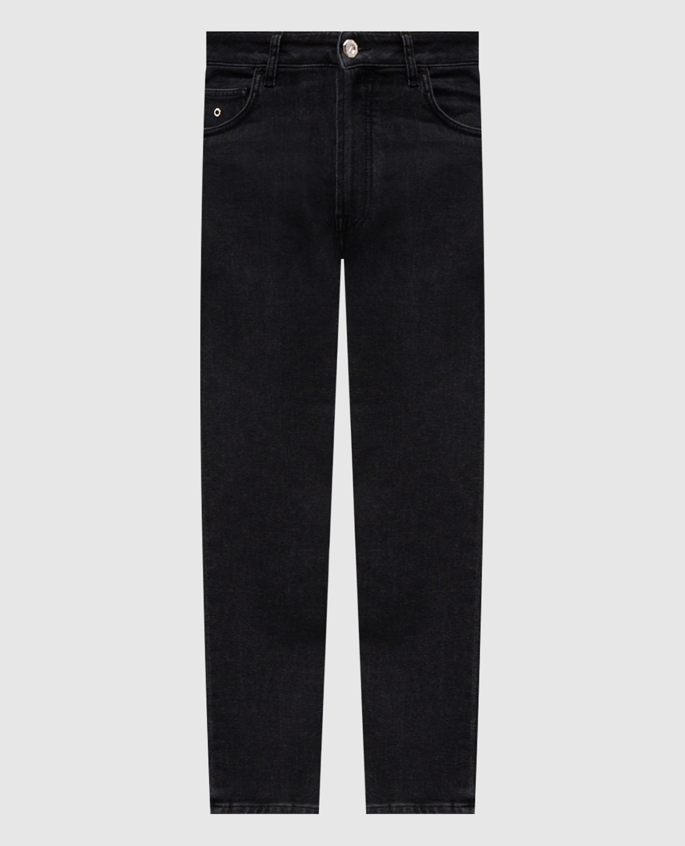 Grey slim jeans with logo Stefano Ricci