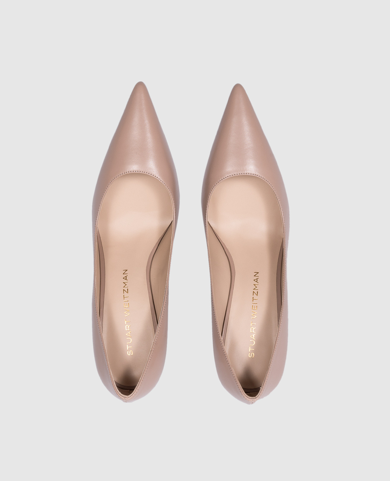 

Stuart 95 Pump beige leather pumps Stuart Weitzman