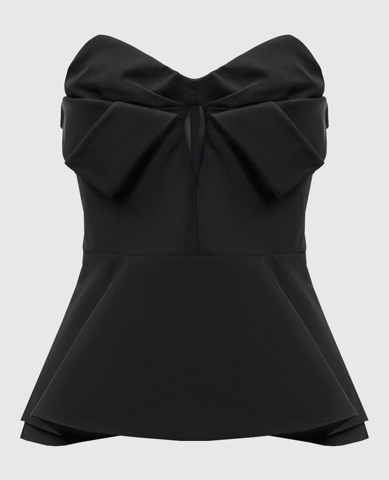 Black corset top with silk Alexander McQueen