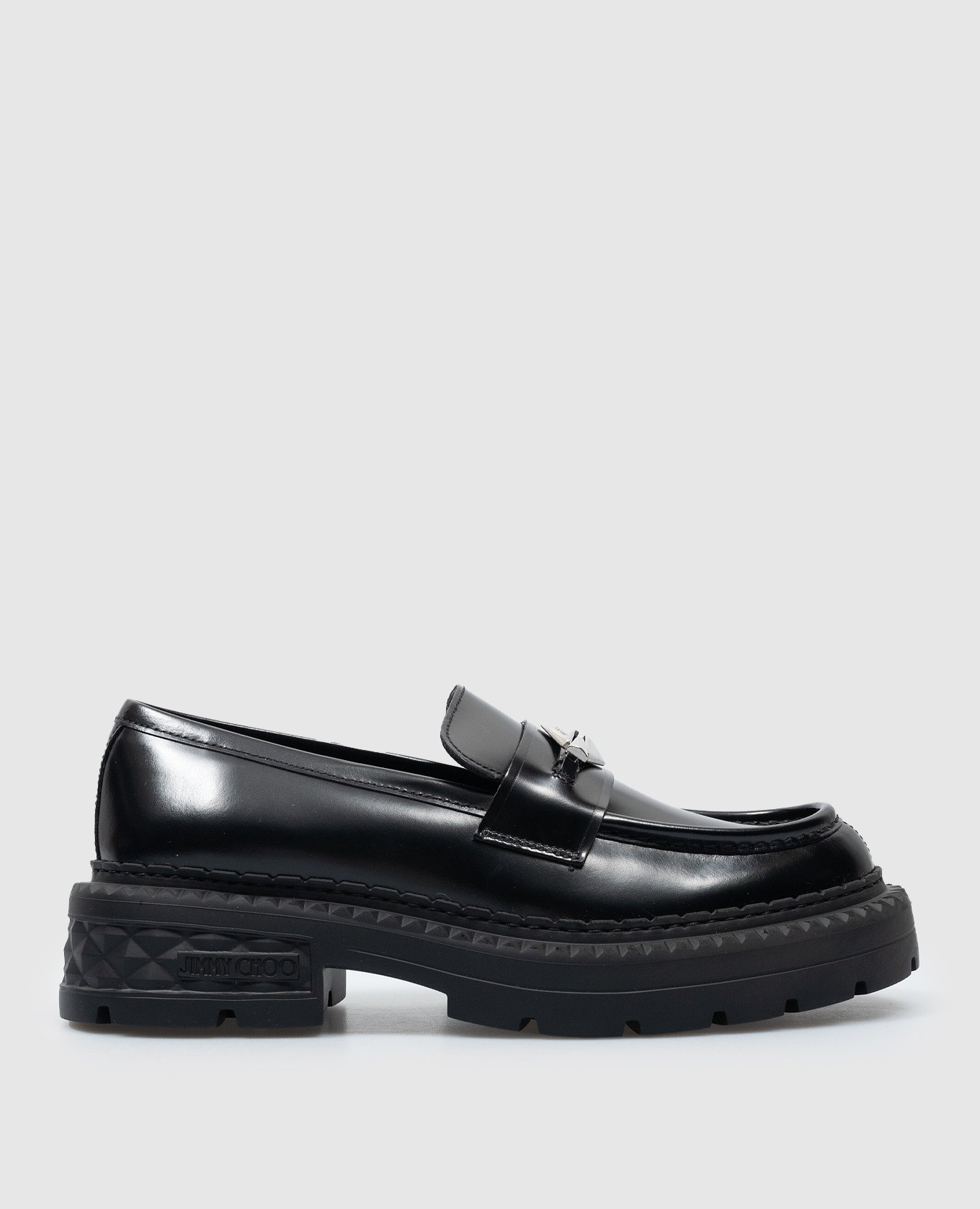 Jimmy Choo Black leather loafers MARLOW…