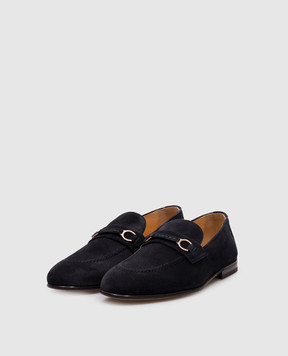Brunello Cucinelli Blue suede loafers MPUCCLG728