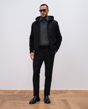 Incotex Black pants made of wool 1T00781645B