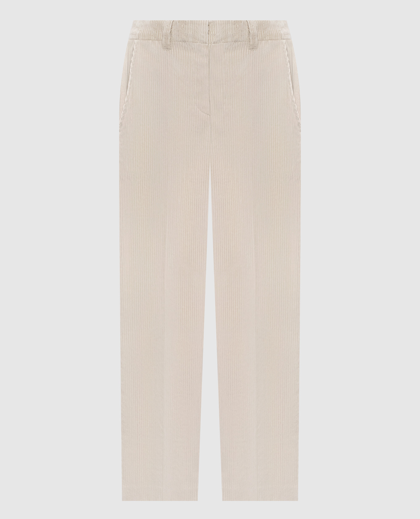 Beige corduroy pants Brunello Cucinelli