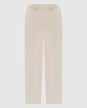 Brunello Cucinelli Beige corduroy pants MA180P9078