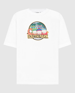 Vetements White T-shirt with South Park print UA66TR610Wm