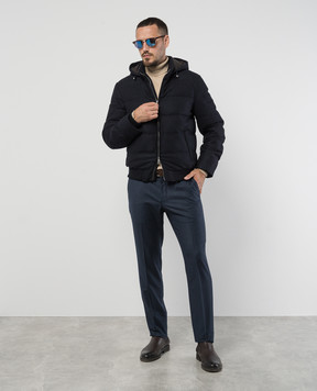 Enrico Mandelli Blue pants made of wool BOSTON5435