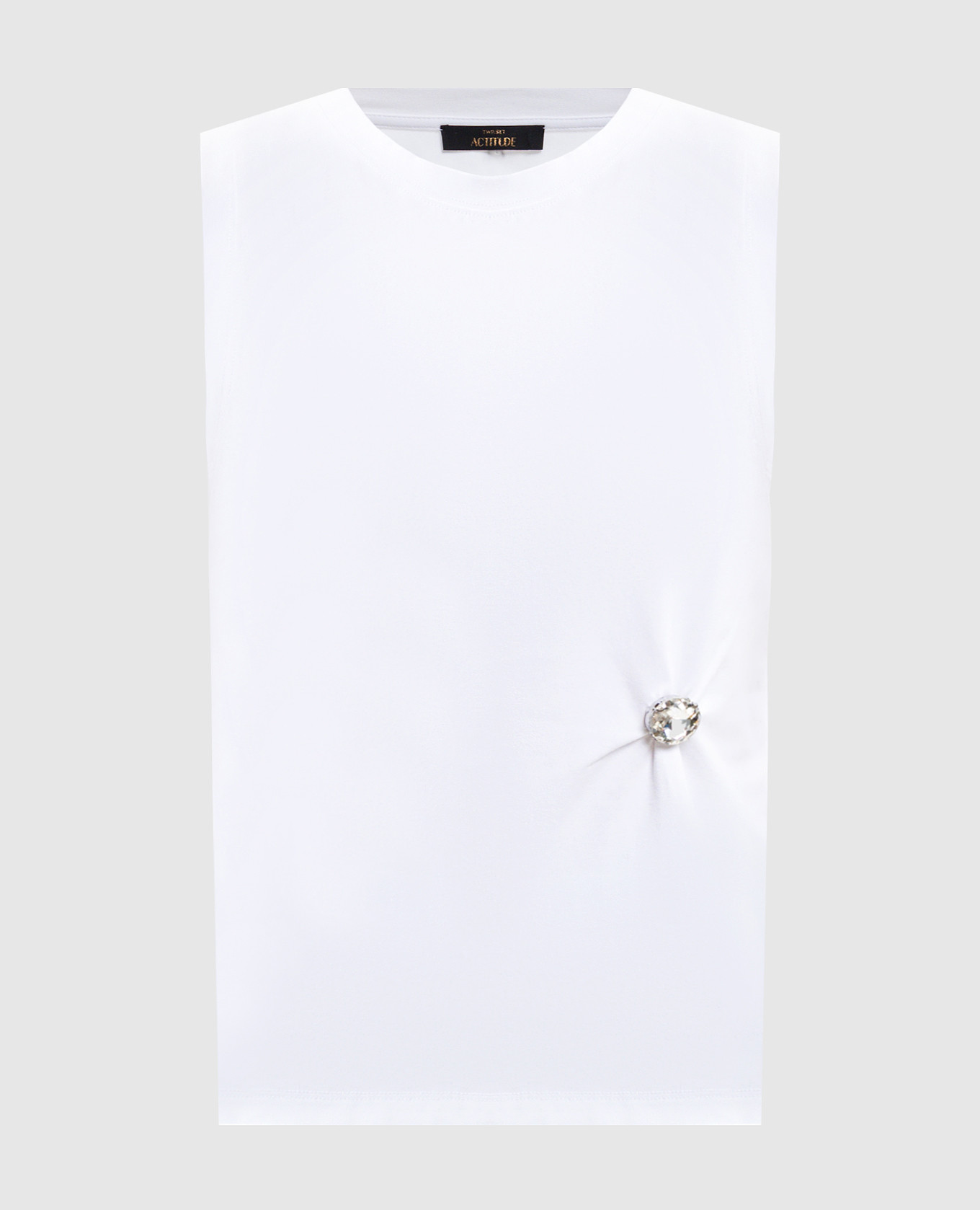 

White top with crystal Twinset