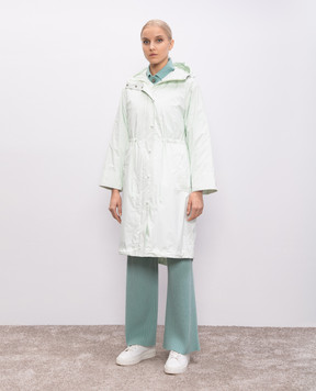Yves Salomon Army Green double-layer parka 25EFM02717K35W