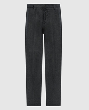 Canali Gray pants made of wool PR0125691678