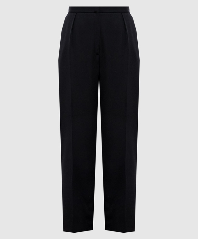Balmain - Black wool pants FF1PN190WC09 - shop with Czech